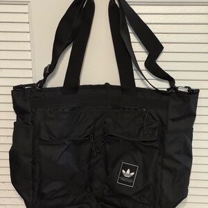 Adidas Black Multi-Pocket Tote